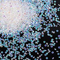 8000 Piezas de Micro Diamantes de Imitación Brillantes Mini Diamantes de Cristal Gemas Transparente AB Decoración de…